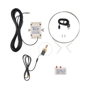 MLA-30 + plus 0.5-30MHz Ring Active Receive Antenne à onde courte moyenne à faible bruit SDR Loop Antenne radio - 3.5mm connector - Neuf