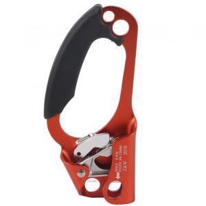 Dispositif D'ascension Pour Droitier 4 Kn Pour Sports De Plein Air, Escalade, Poignee D'alpiniste, Orange - Neuf