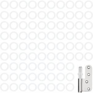 Lot de 200 Rondelles pour Gonds de Porte Rondelles pour Charnière de Porte Rondelle Nylon Plate Gond Anneaux de Montage 10 mm x 15 mm x 1 mm(Blanc) - Neuf
