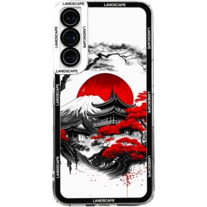 JGD-Coque compatible avec Samsung Galaxy A16, en TPU souple, motif soleil, montagne, paysage, esth&eacute;tique, art, r&eacute;sistante aux chutes, pour homme et femme - Neuf