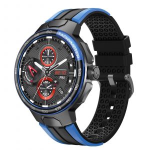 Montre Connect&eacute;e &Eacute;cran Couleur 1.55 Pouces Appels Bluetooth et Suivi Cardiaque Bleu YONIS - Neuf
