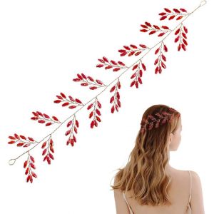 Kal-Serre Tête Femme Accessoires Pour Cheveux De Mariée Vigne Avec Fleurs Argentées Et Cristaux Pour Femmes Lady Female Woman Argent Bijoux De Fantaisie X04624 - Neuf