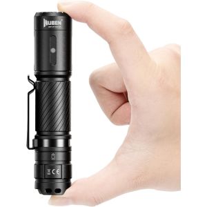 Dool-C3 Lampe Torche Rechargeable 1200 Lumens Lampe De Poche Led Ultra Puissante,Lampe Tactique Ip68 Étanche Torche Usb C,6 Modes Pour Extérieur Camping Randonnée Urgence - Neuf