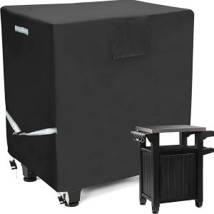 Housse de Table de pr&eacute;paration de Chariot de Barbecue d'ext&eacute;rieur 600D pour Table d'ext&eacute;rieur Portable Keter Unity de 76,2 cm avec Armoire de Rangement, imperm&eacute;able et r&eacute;sistante aux UV, Housse de - Neuf