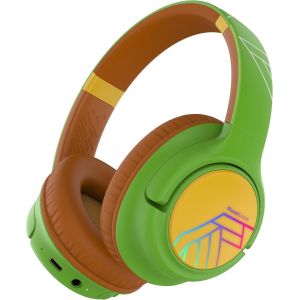 Casque Audio Enfant, Casque Bluetooth Enfant avec Micro, 74/85/94dB Volume Limité, 45 Heures, Hi-Fi Stéréo, Casque Pliable avec Lumières LED Colorées, 2 Fonction de Partage du Casque (Bleu) - Neuf