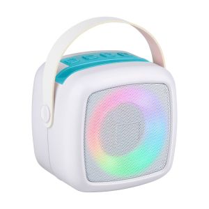 Karaoke Set Mini - Micro Karaok&eacute; Bluetooth pour Enfant - Microphone pour Chanter avec LED - 2 Micro sans Fil - Bluetooth avec AUX USB - Neuf