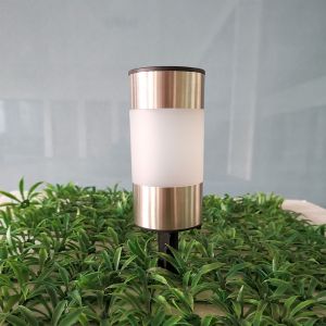 Lampe Solaire De Jardin À Led Avec Prise De Terre, Lumière Blanche Froide, Lampe Solaire En Plastique Pour Pelouse Et Paysage - Neuf