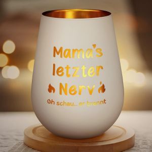 KALANKA-Cadeau pour maman, bougeoir romantique en verre pour maman, photophore personnalisé avec gravure, cadeau spécial maman, cadeau de fête des mères pour maman, cadeau d'anniversaire pour maman - Neuf