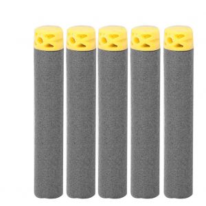 Lot de 100 balles de recharge en mousse souple, flechettes creuses, pistolet jouet, accessoire de sport de plein air (noir) - Neuf