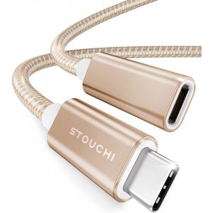 Thef-Câble D'extension Usb C 1,8m,Nouvelle Version Typec 3.2 Mâle Vers Femelle Charge Rapide Et Transfert De Données Audio Pour Galaxy Tab S8,Pad,M1 M2 Mac Mini/Pro,Galaxy S22,Chargeur Mag-Safe - Neuf