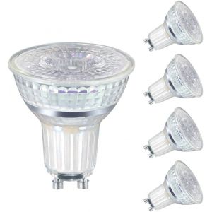 Ampoule Gu10 Led,2.4w Équivalent À 35w Halogène,2700k Blanc Chaud 230 Lm,Ampoules Spot Led Gu10 En Verre,36° Angle De Faisceau Étroit,Lot De 5 - Neuf