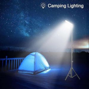 Lampes De Travail Led Multifonctions Avec Support, Lanterne De Camping, Trépied Réglable, Perche, Lampe Portable, Télescopique Réglable Pour L'extérieur - Neuf