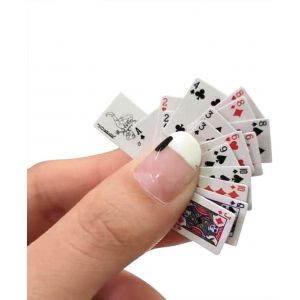 Loc-Lot De 3 Mini Cartes À Jouer-54 Cartes-Jeu De Voyage-Poker Miniature-Décoration De La Maison-Jouets Pour Jeux De Table - Neuf