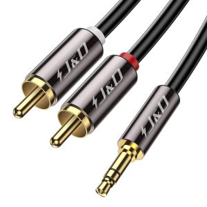 RCA Jack Audio Cable,Gold Plated 3.5mm Male to 2 RCA Male Stereo Audio Adapter Cable,2.4m - Neuf