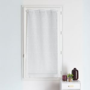 Modulable Brod&eacute; Uni Blanc - Neuf