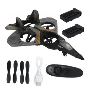 Planeur Telecommande 2,4 Ghz Pour Enfants, Modele A Led, Vol Stable, Jouet Avec Helice, Argent, 3 Piles - Neuf