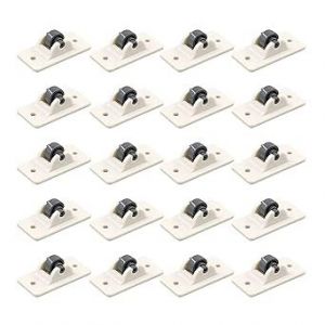 20-Pack Mini Auto-Adhésif Roulettes, Petit Autocollant Roues, Non-Roulette Pivotante, à Coller sur les Roues pour les Petits Meubles, les Meubles de la Poulie de Lanceur de sorts Roues - Neuf