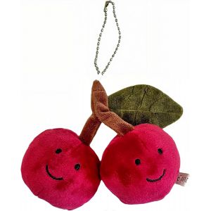 KALANKA-Pompon en Peluche Porte-clés Porte Clef Femme Porte Clés Mignon Porte-clés Voiture Sac Décoration Pendentif¿cerise¿ - Neuf