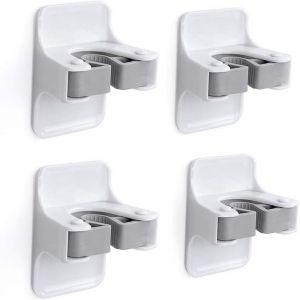 Mural support de la brosse sans perçage, jeu de 4 - Neuf