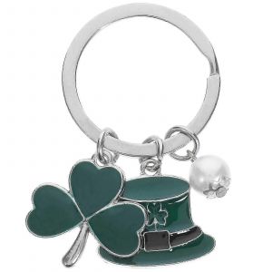 St Patricks Jour Porte-Cl&eacute;s Pendentif Sac D&eacute;coratif Pendentif Porte-Cl&eacute;s Bague Tr&egrave;fle Porte-Cl&eacute;s - Neuf