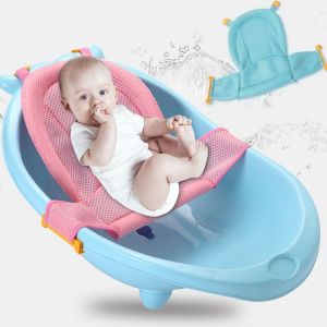 Bébé Tapis De Douche (Rose), De La Non-Dérapant Bébé Siège De Douche, Net, Baignoire Bébé Tampon, Des Nouveau-Nés De Douche De La Sangle De Soutien, De Doux Respirant Tapis De Douche, Maille - Neuf