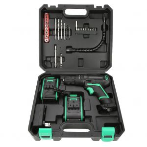 Perceuse-visseuse electrique sans fil 21 V, mini-perceuse-visseuse a percussion (prise americaine 110 V) - Neuf