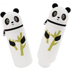 MAA-Trousse 2 en 1 - En silicone - Pour filles - Design animal mignon - Pratique - Pour garçons et de nombreux stylos - Neuf