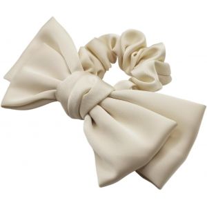 Chouchous Élastiques À Cheveux En Satin Épais Avec Grand Noeud, Élastiques Fille De Papillon Attache Scrunchies Noeud, Doux Et Soyeux, Parfait Pour Cheveux Longs De Femme Et Fille - Marron - Neuf