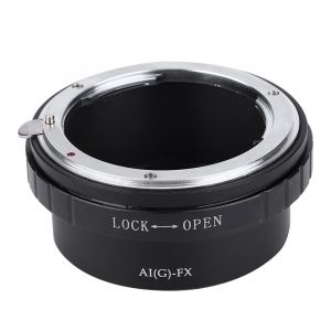 Bague d'adaptation d'objectif en alliage d'aluminium noir AI(G)-FX pour objectif d'appareil photo a monture AI(G) vers boitier d'appareil photo a monture FX - Neuf