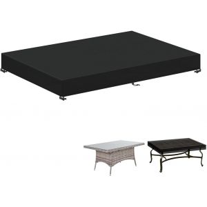 Housse De Table De Jardin Rectangulaire Imperm&eacute;able, Anti-Uv Pour Mobilier Ext&eacute;rieur, B&acirc;che De Protection, 150x90x15cm - Neuf