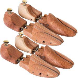 Embauchoir 1 Paire, Bois De Cèdre Luxueux -44-45, Marron, Bois (1 Paire) - Neuf