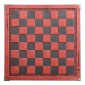 &Eacute;chiquier pliable universel en cuir PU, jeu d'&eacute;checs plat, &eacute;chiquier classique enroulable, accessoires de jeux d'&eacute;checs, rouge-Rouge - Neuf