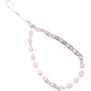 KAL-Cordon De T&eacute;l&eacute;phone Portable Boh&egrave;me Anti-Perte - Perles Color&eacute;es - Dragonne Universelle - Accessoire De D&eacute;coration Pour Femme - Rose - Neuf