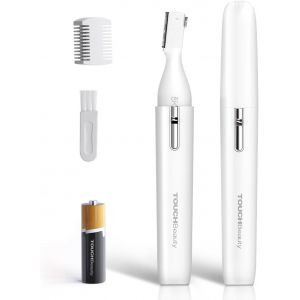 Tondeuse Visage Sourcils Electrique Femme Mini Rasoir Facial &Agrave; Pile, Rasage De Precision, Aucun Risque De Coupure, Une Petite Brosse De Nettoyage Fournie Ag-1658w(Blanc) - Neuf