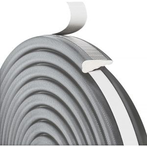 Joint de porte en forme de coin-Ruban d'étanchéité autocollant-En mousse-Pour isolation phonique,coupe-vent-Gris-3 m - Neuf