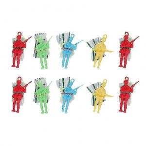 20 Pcs Homme Parachute Jouet Lancer À La Main Parachute Jouet Jouets Éducatifs Pour Les Enfants (Couleur Et Style Mélangés) - Neuf