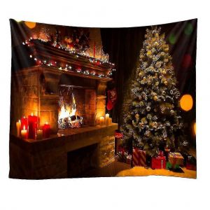 1pc Noël stylisé tapisserie décoration maison tapisserie tissu Tenture murale - Neuf