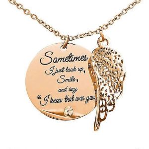 Aile Dange Incruste De Diamants Meilleur Ami Collier Pour Femmes Pendentif Aile Dange - Neuf