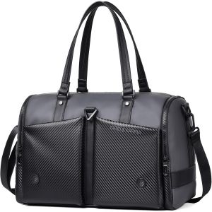 acdsgd-Sac de Sport Homme 25L Petit Sacs de Voyage Femme Imperm&eacute;able Sac de Bagage pour Gym Fitness Weekend Travel Duffel Bag (Gris) - Neuf