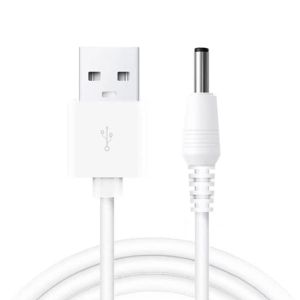 JGD-C&acirc;ble USB vers DC 3,5 mm, 1 m/3,3 ft DC 3,5 mm x 1,35 mm m&acirc;le &agrave; USB Type A m&acirc;le C&acirc;ble adaptateur d'alimentation - Blanc - Neuf