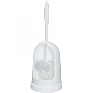 Brosse Wc Standard - Brosse Double, Excellent Rapport Qualit&eacute;/prix, Plastique, 12x39 Cm, Blanc - Wenko - Neuf