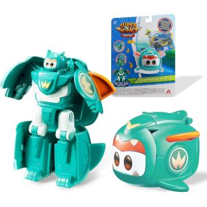 ERYI-Transformations Supercharged Tino Pet, Figurine De Jeu D'Environ 6 Cm Pour Enfants, Jouet-Avion Et Figurine-Robot Pour Les 3 Ans Et Plus, Garçons Filles, Vert - Neuf