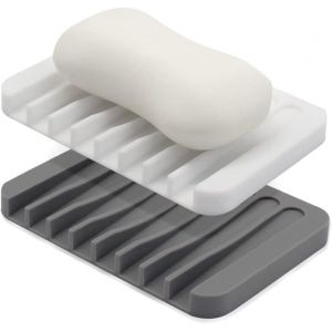 Support de porte-savon de salle de bain, plateau de protection pour douche, plateau de lavabo en silicone, bac de douche, égouttoir à savon, porte-savon en silicone, éponge, brosse - Neuf