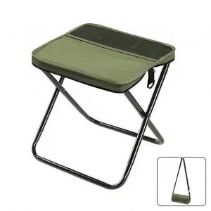 Tabouret De Sac A Dos Pliable, Chaise De Camping Legere Et Portable Pour Randonnee, Peche Et Pique-Nique Avec Sac De Transport - Neuf