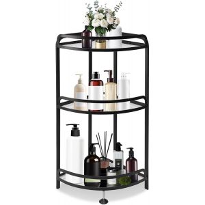 Étagère de douche à 3 étages, en acier inoxydable, autoportante, sans perçage, plan de travail, pour shampooing et gel douche - Neuf