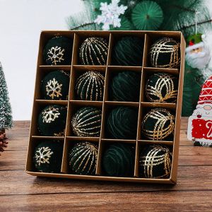 Gnobogi 16PC D&eacute;coration de No&euml;l Set de Balle, Compatible avec l'Arbre de No&euml;l de la Pendaison, de Haute qualit&eacute; de la Peinture Pendentif Bo&icirc;te-Cadeau pour les Enfants - Neuf