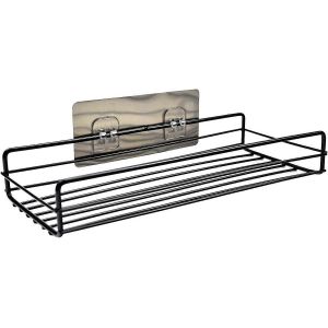 Étagère de salle de bain adhésive,étagère de douche sans perçage,étagère de douche rectangulaire,étagère de douche en métal pour - Neuf
