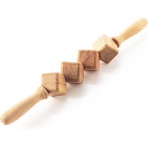 Accessories Anti Cellulite Masseur Rouleau &Agrave; Cubes De Massage Appareil Maderoth&eacute;rapie Bois 40 Cm - Neuf