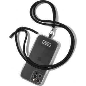 KAL-My Lanny Noir : Lani&egrave;re Universelle Pour Smartphones (Samsung, Xiaomi, Huawei, Asus, Ect.), Cordon Pour T&eacute;l&eacute;phones &Agrave; Longueur R&eacute;glable - Neuf