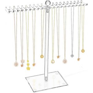 Porte Bijoux,Porte Collier Organisateur De Bijoux,Porte Collier En Acrylique,Porte Bijoux Transparent Pour Colliers,Bracelets,Bagues,Boucles D'oreilles. - Neuf